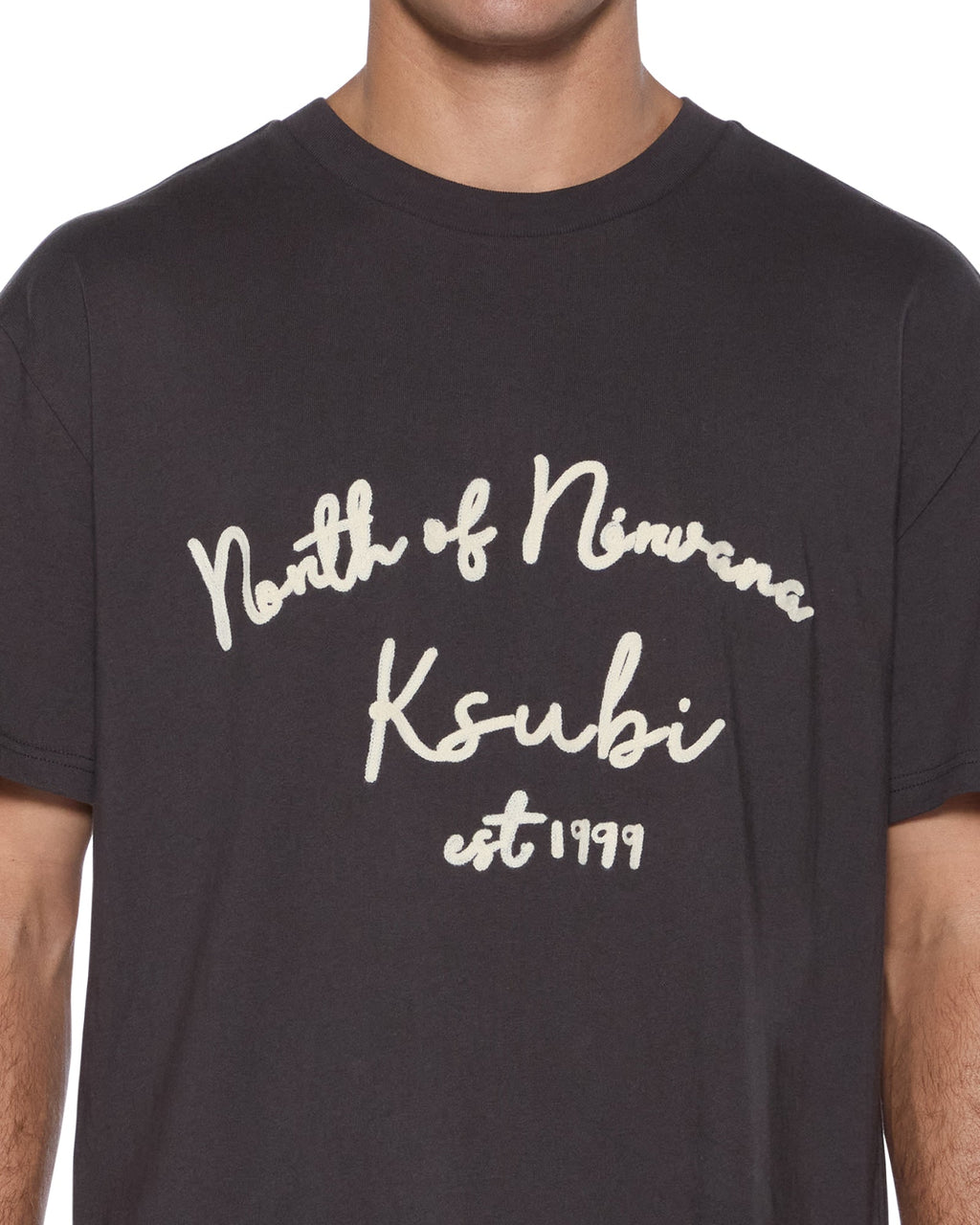Mens Salud Biggie Ss Tee Faded Black Oversized Tees - Black