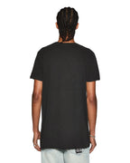 Mens Seeing Lines Ss Tee Black Fitted Tees - Black