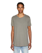 Mens Seeing Lines Ss Tee Vintage Grey Fitted Tees - Grey