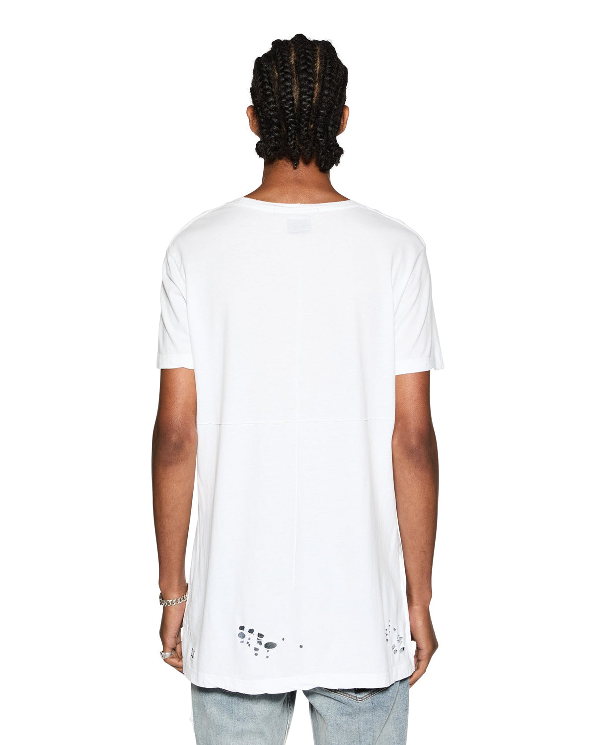 Mens Sioux Ss Tee White Fitted Tees - White