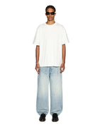 Mens Sott Ekcess Ss Tee Vintage White Oversized Tees - White