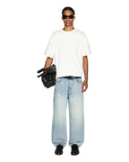 Mens Sott Ekcess Ss Tee Vintage White Oversized Tees - White