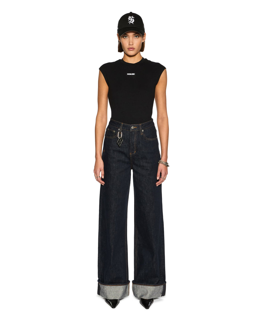 Womens Staple Ss Tee Black Fitted Tees - Black