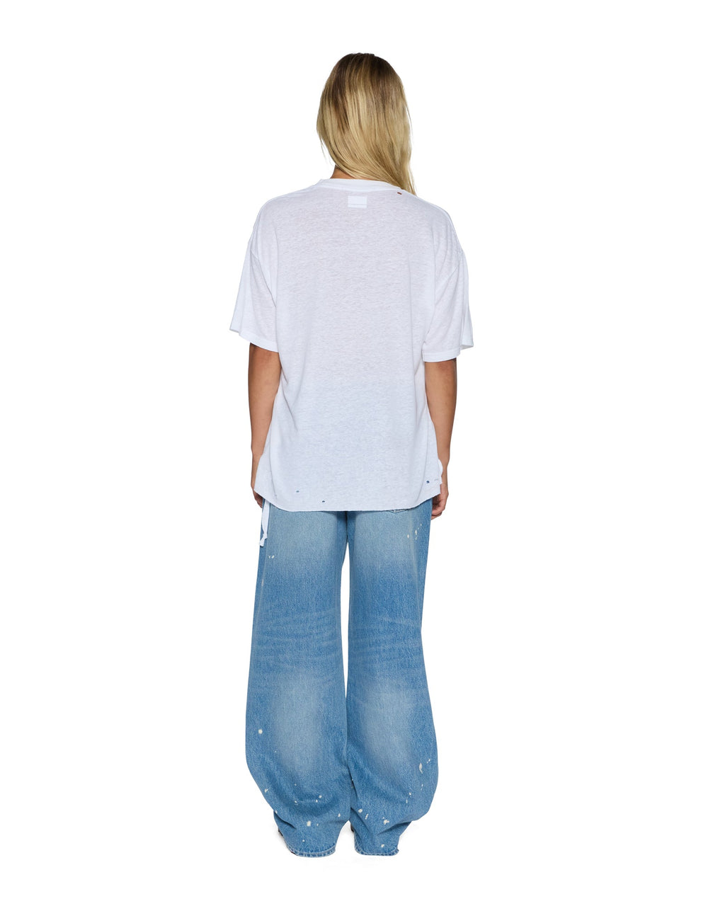 Womens 99 Oh G Tee Slub White Oversized Tees - White
