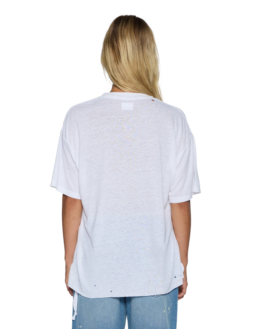 Womens 99 Oh G Tee Slub White Oversized Tees - White