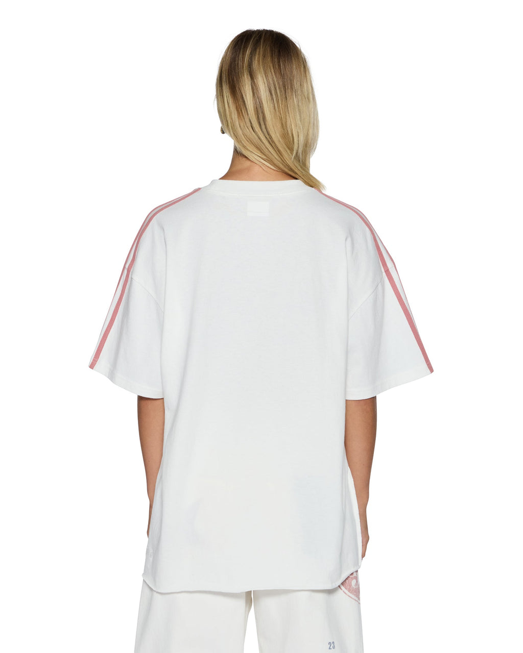 Womens Genuine Boyfriend Ss Tee Vintage White Oversized Tees - White