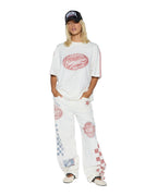 Womens Genuine Boyfriend Ss Tee Vintage White Oversized Tees - White