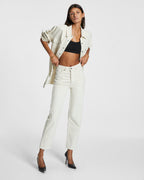 Womens Brooklyn Jean Mallow Straight Denim Jeans - Beige