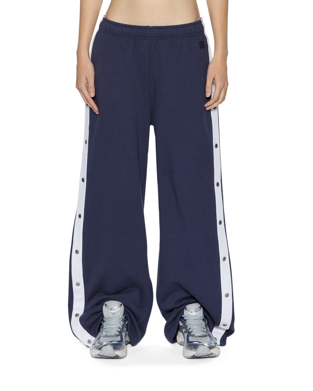 Womens Origin Trakpant Spliced Ink Straight Pants - Navy