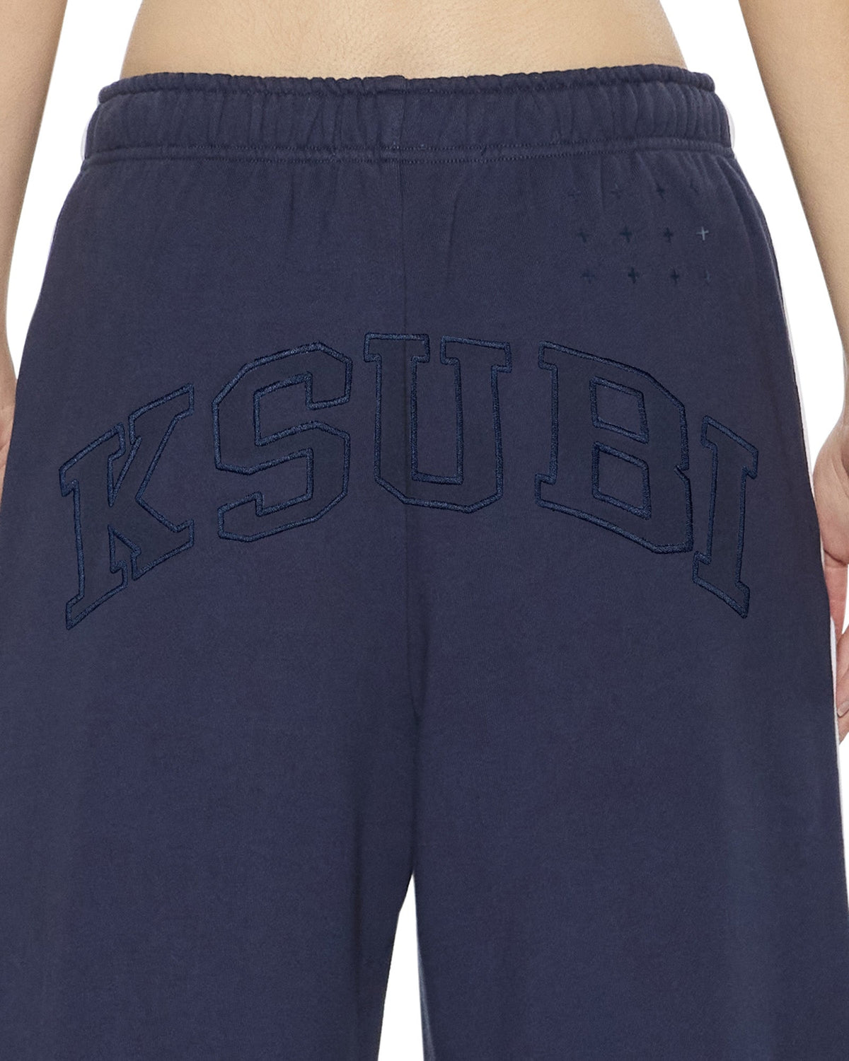 Womens Origin Trakpant Spliced Ink Straight Pants - Navy