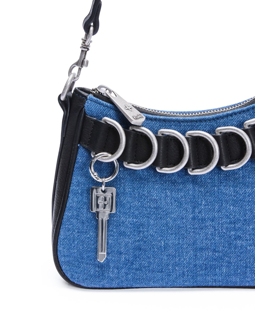 Trash Bag Mini Blue Denim Regular Bags - Denim