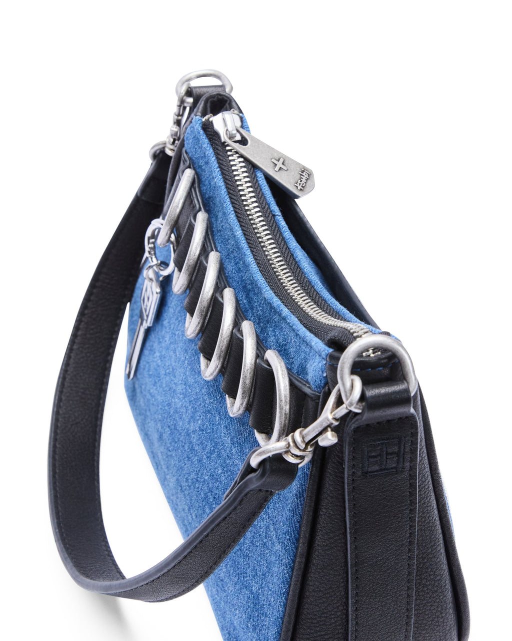 Trash Bag Mini Blue Denim Regular Bags - Denim