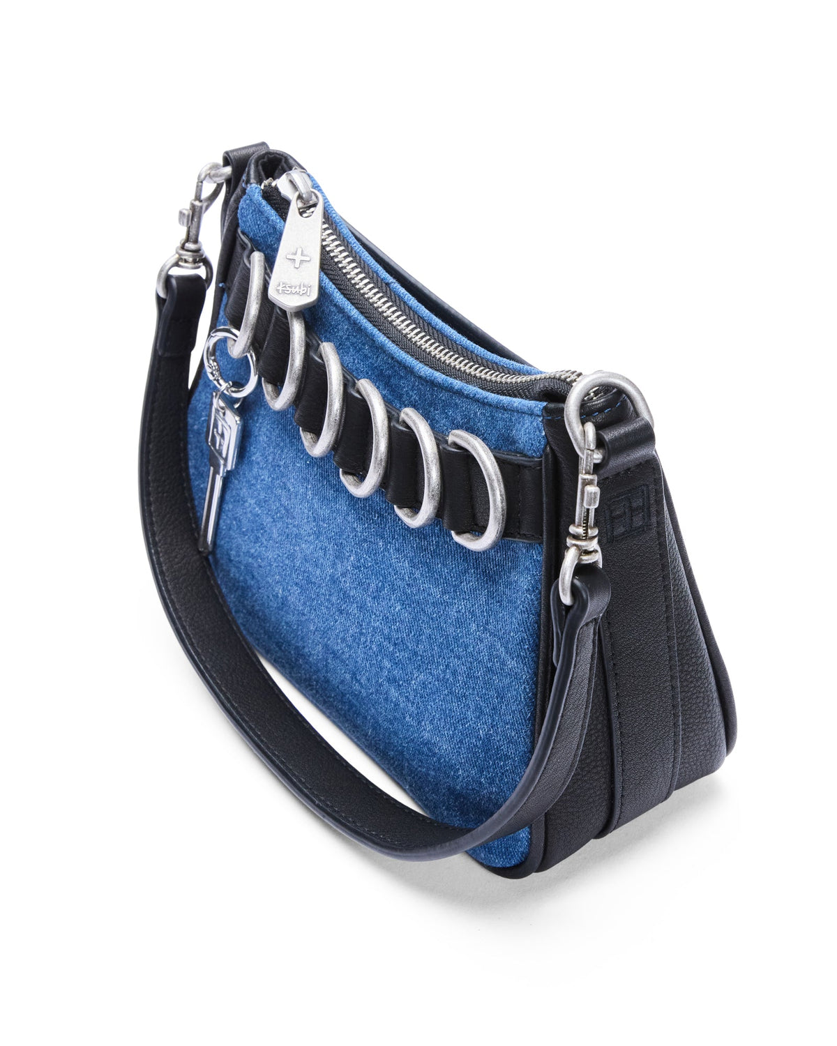 Trash Bag Mini Blue Denim Regular Bags - Denim