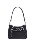 TRASH BAG MINI BLACK LEATHER
