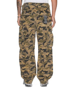 Mens Troop Cargo Pant Camo Straight Pants - Green