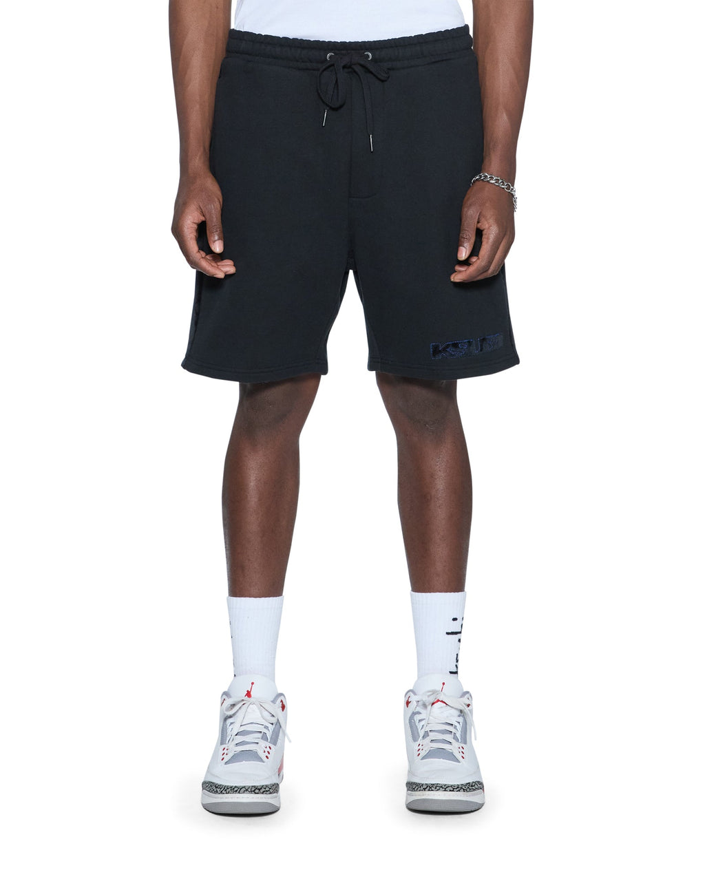 Mens 4x4 Luxe Synthesis Trak Short Cobalt Black Regular Walkshorts - Black