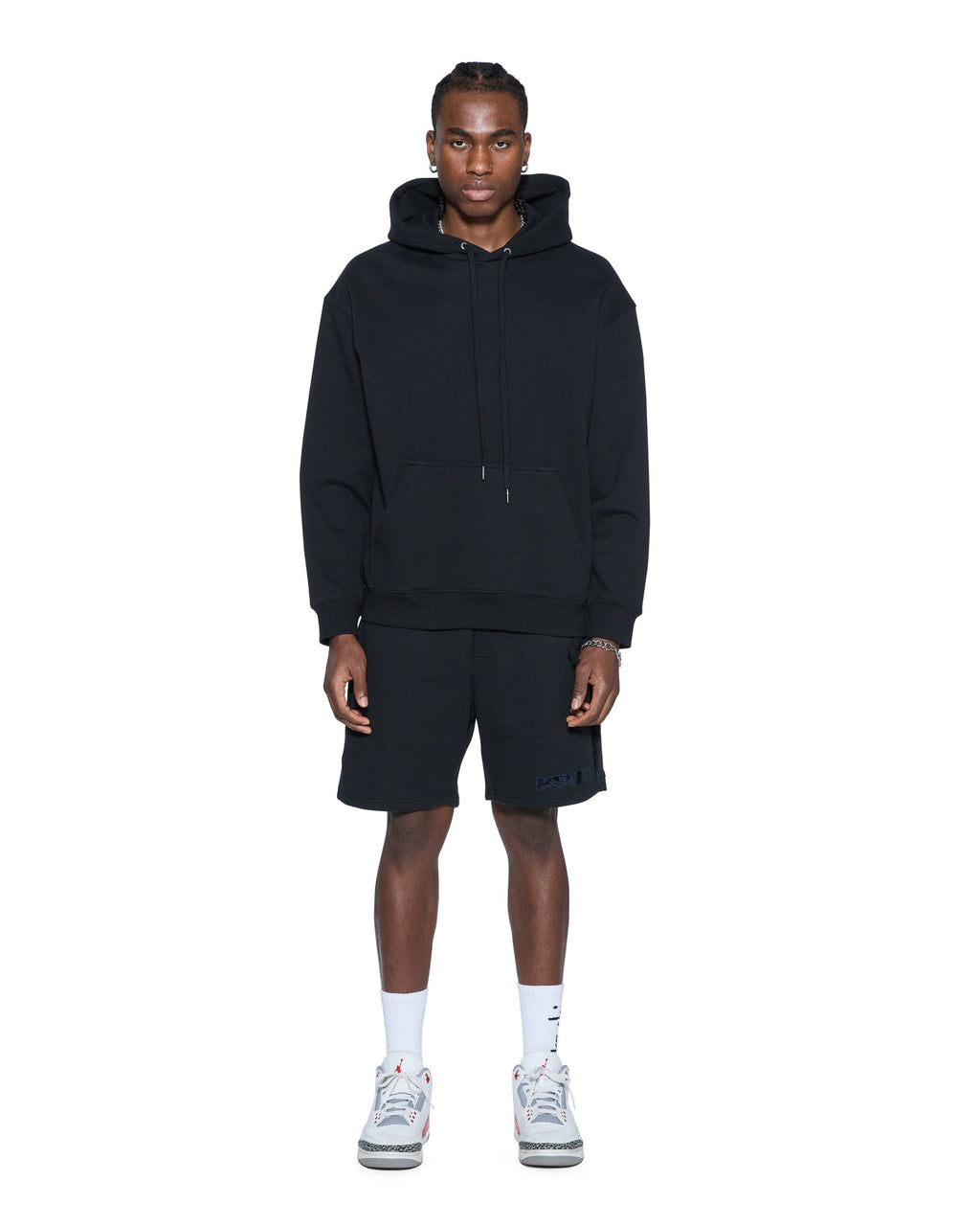 Mens 4x4 Luxe Synthesis Trak Short Cobalt Black Regular Walkshorts - Black