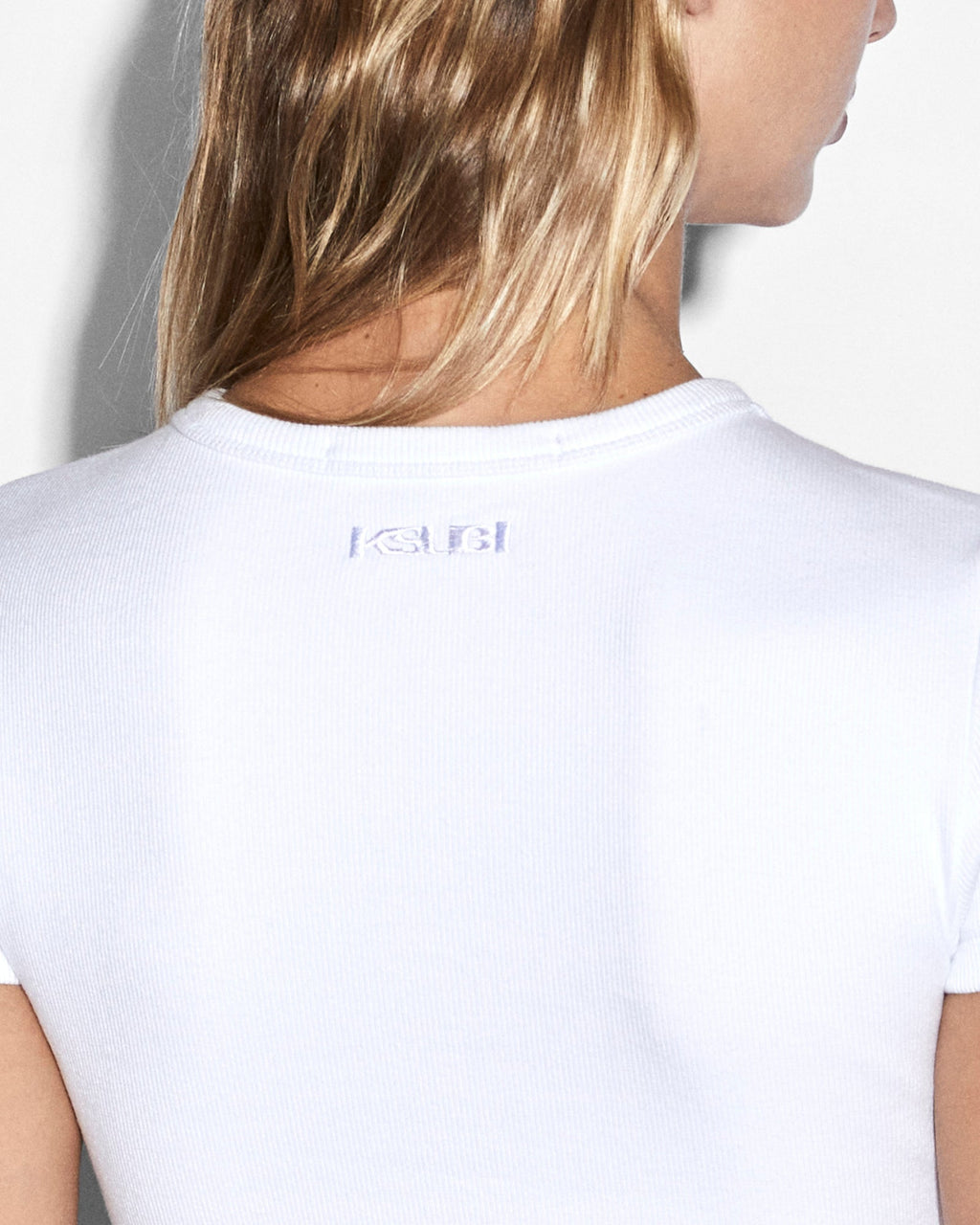 Womens Kut Out Ss Tee White Fitted Tees - White