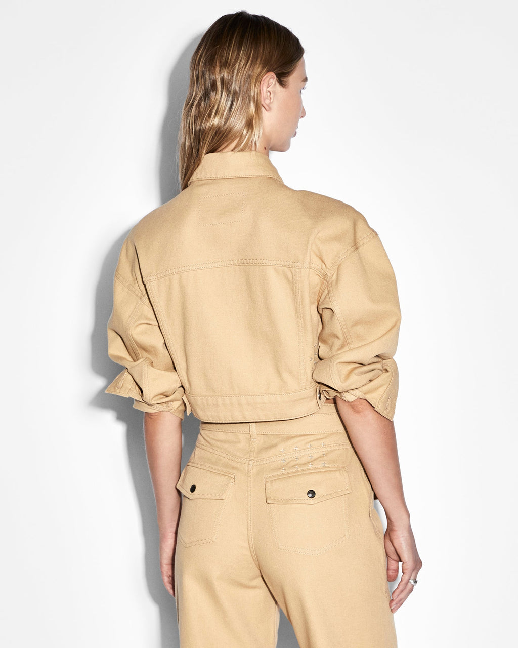 Womens Kommand Jacket Caramel Cropped Jackets - Tan