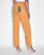 Womens Brooklyn Jean Flame Straight Denim Jeans - Orange