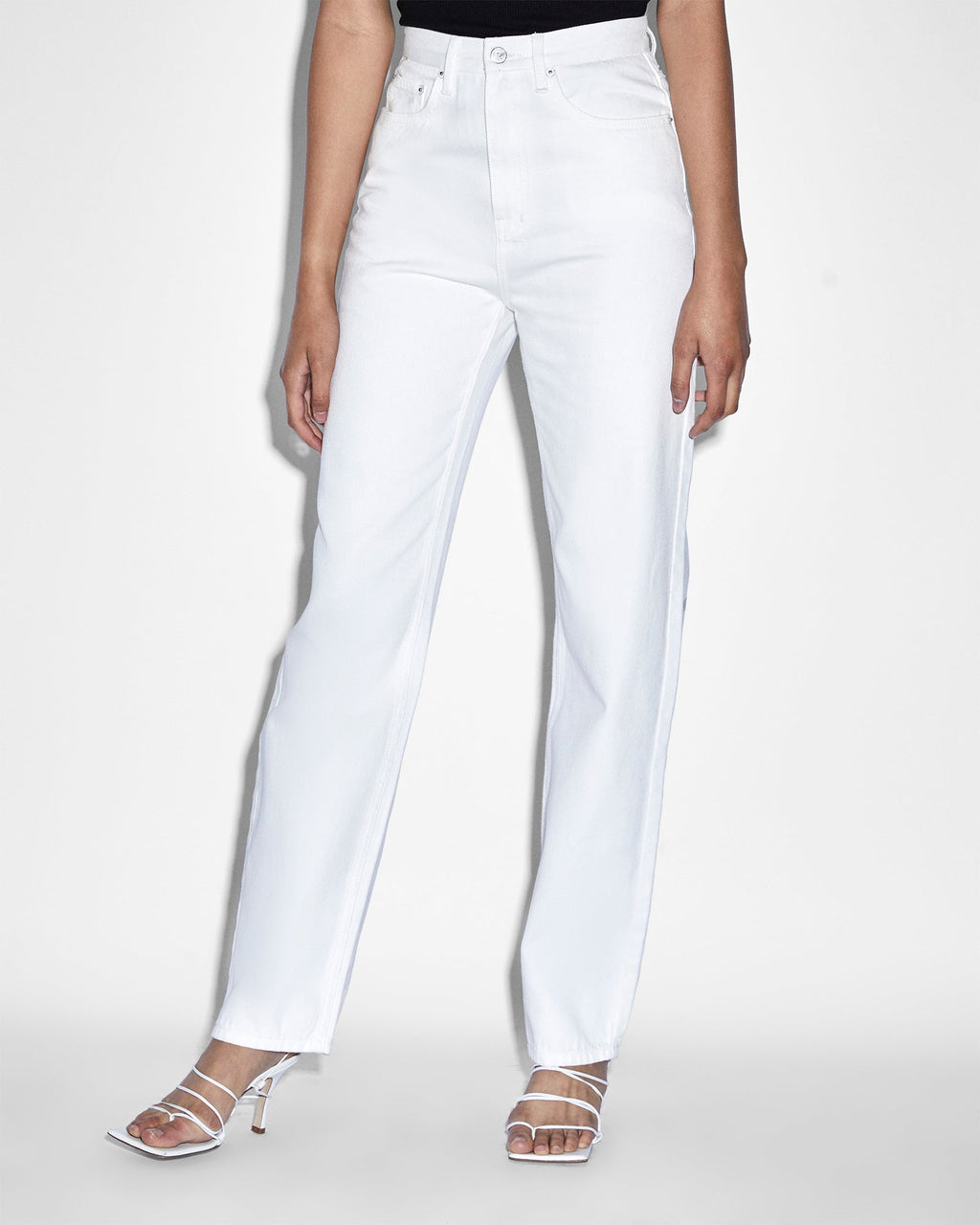 Womens Playback Blanc Revival Straight Denim Jeans - White