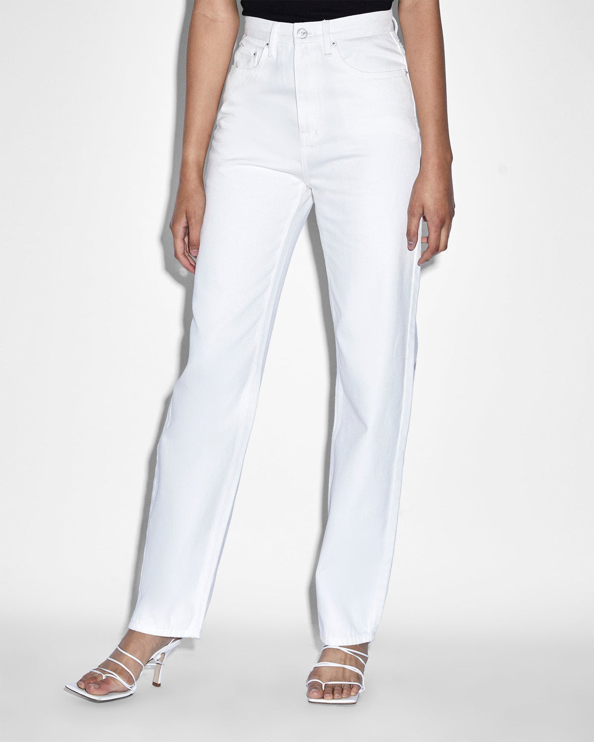 Womens Playback Blanc Revival Straight Denim Jeans - White