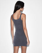Womens Arise Tank Dress Coal Fitted Dresses - Grey