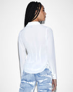 Womens Charmed Shirt White Fitted Shirts - White