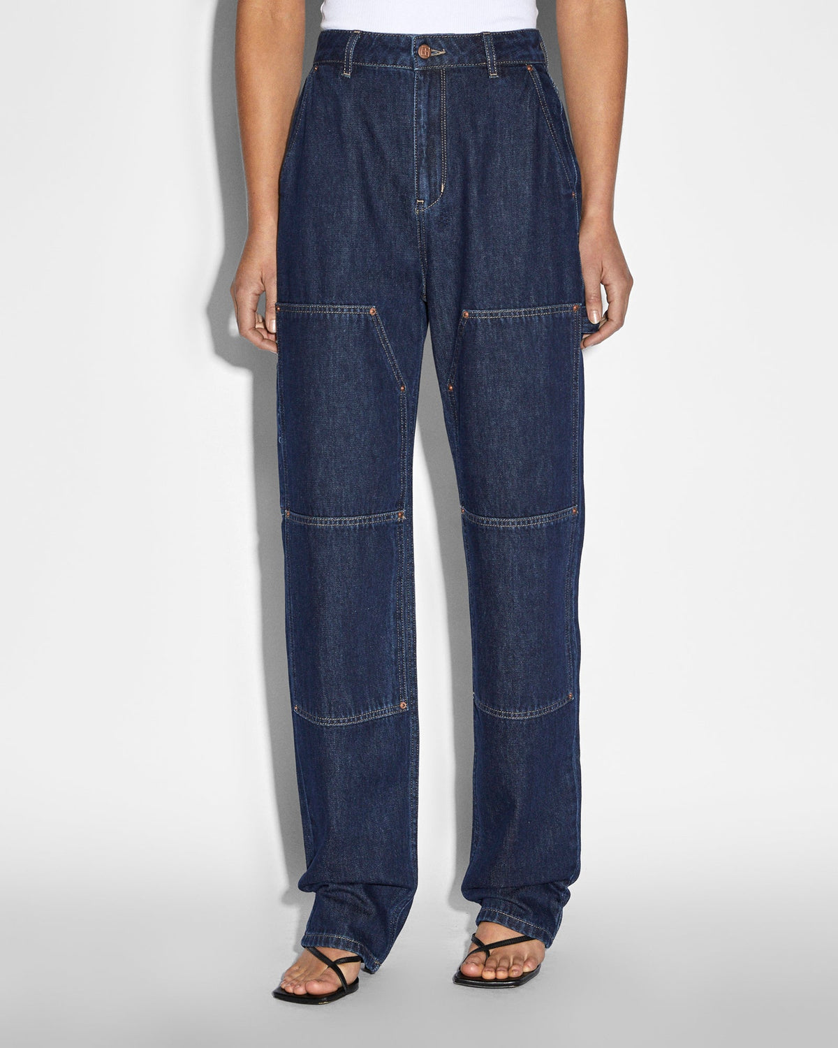 Womens Playback Carpenter Legacy Straight Denim Jeans - Denim