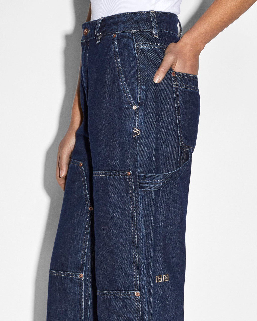 Womens Playback Carpenter Legacy Straight Denim Jeans - Denim