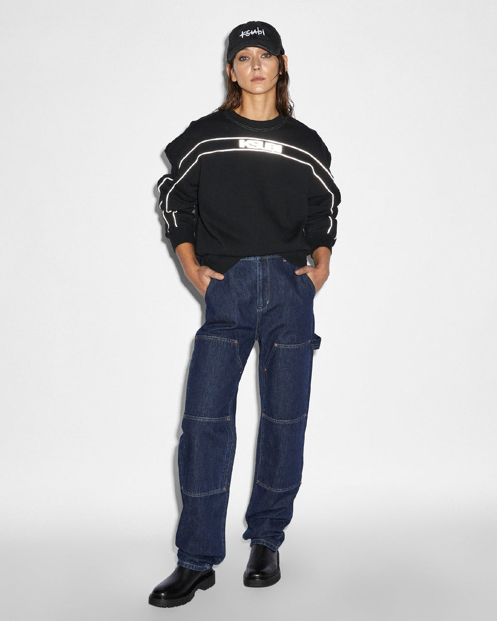 Womens Playback Carpenter Legacy Straight Denim Jeans - Denim