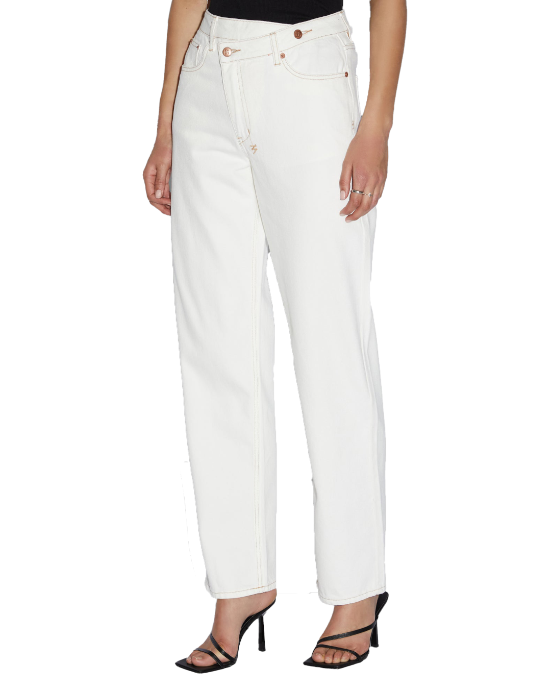 Womens Relax Jean Sugar Rush Relaxed Denim Jeans - White
