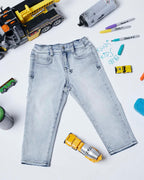 Kids Lil Jett Jean Philly Blue Regular Denim Jeans - Denim
