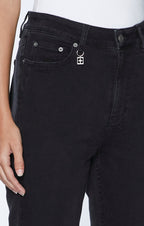 Womens Straight Up Stealth Charmed Slim Straight Denim Jeans - Black