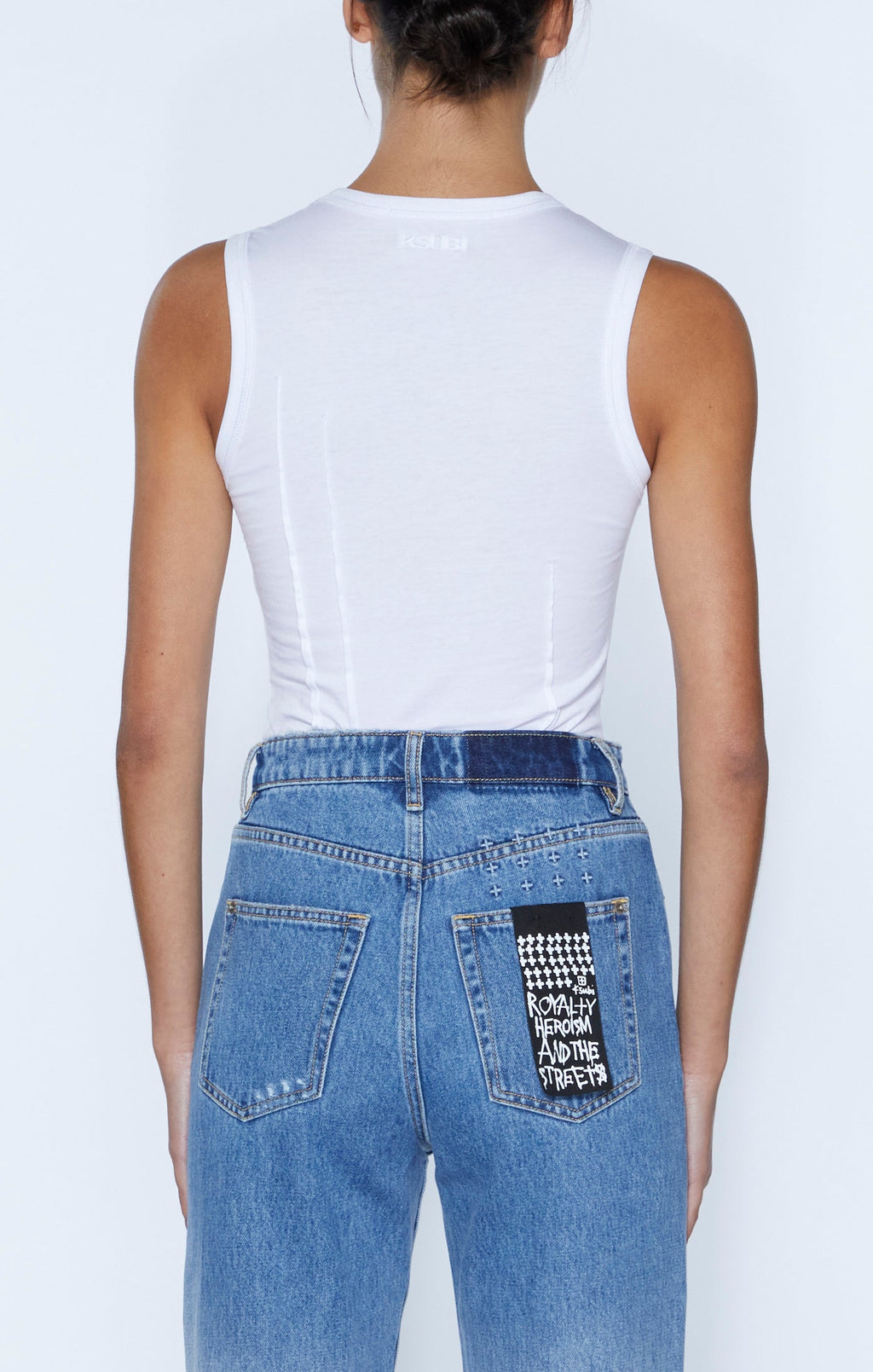 Womens Fragment Tank White Fitted Tees - White