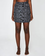 Womens Super X Mini Type O Slim Skirts - Black