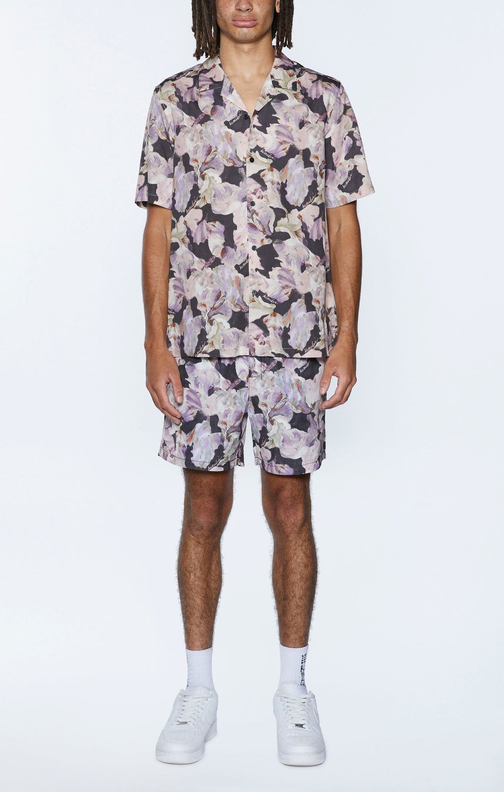 Mens Painted Resort Ss Shirt Multi Regular Shirts - Multi Colour